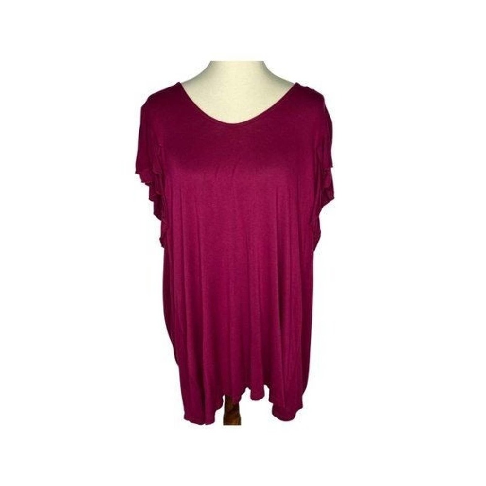 Cameo Flutter Sleeves Blouse - 3XL